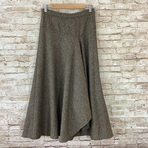 Anthropologie Isabella Bird Wool Side Slit Skirt Dark Academia Classic Core 4P